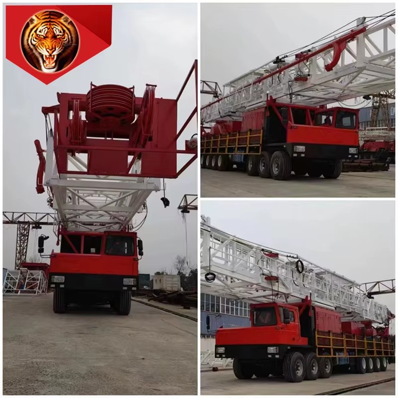 The Tigerrig XJ850 Second-hand Diesel-Powered Rotary Drilling Rig with Gearbox and Pump Good Condition Favorable Price