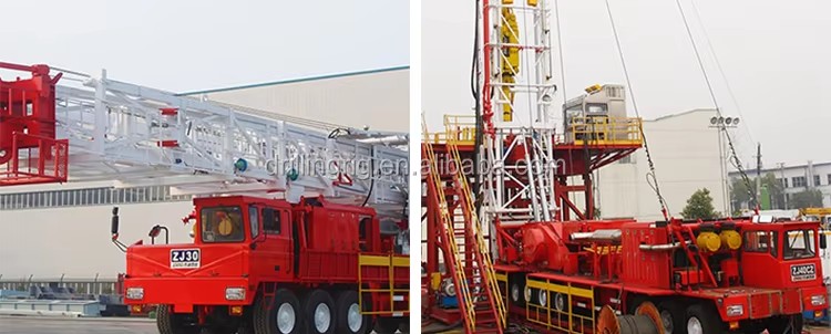 The Tigerrig XJ850 Second-hand Diesel-Powered Rotary Drilling Rig with Gearbox and Pump Good Condition Favorable Price