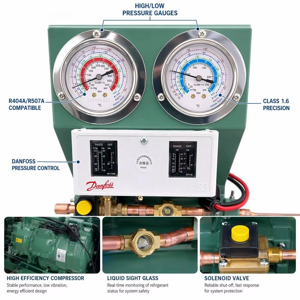 Energy Saving Refrigeration Condensing Unit for Cold Room Freezer
