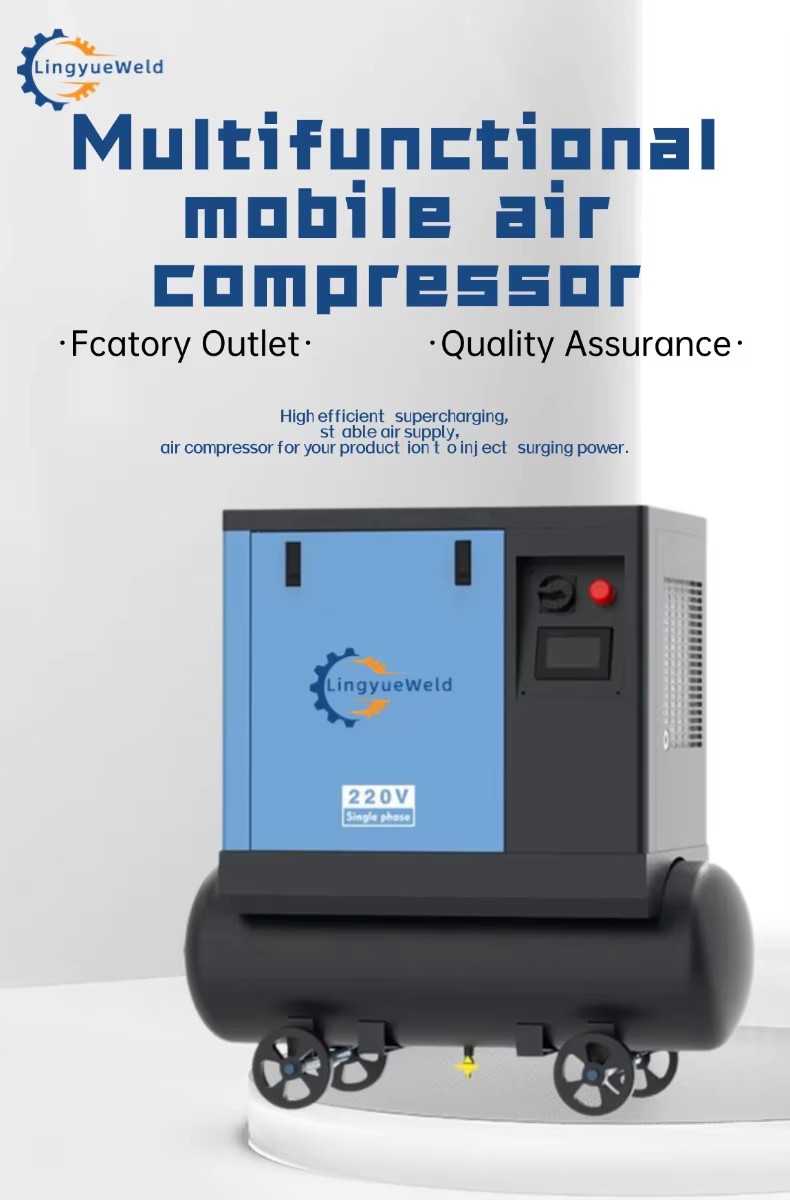 High Efficiency 7.5-75kw Industrial Screw Air Compressor Energy Saving 7-10bar with 380v Engine Motor Core Components Included