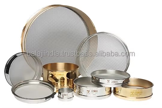 Laboratory Testing Instrument Brass Frame for Sieves for Testing Chemicals Oils Fluids IP/USP Standards BALAJI (BI) Brand