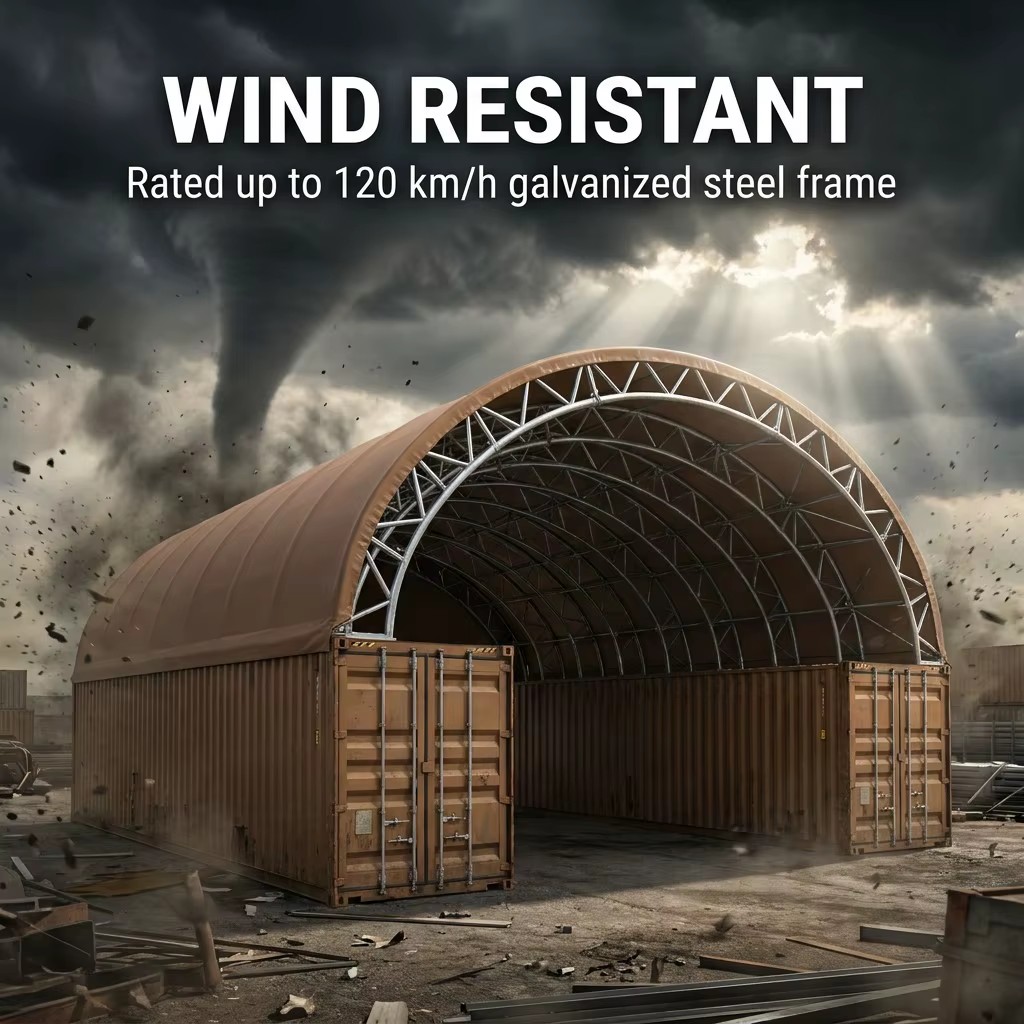 Camp Container Field Oil Texas Shelter Site Room Fabric Construction Kitchen Hall Storage 40hq Shipment Rig Galvanized Steel