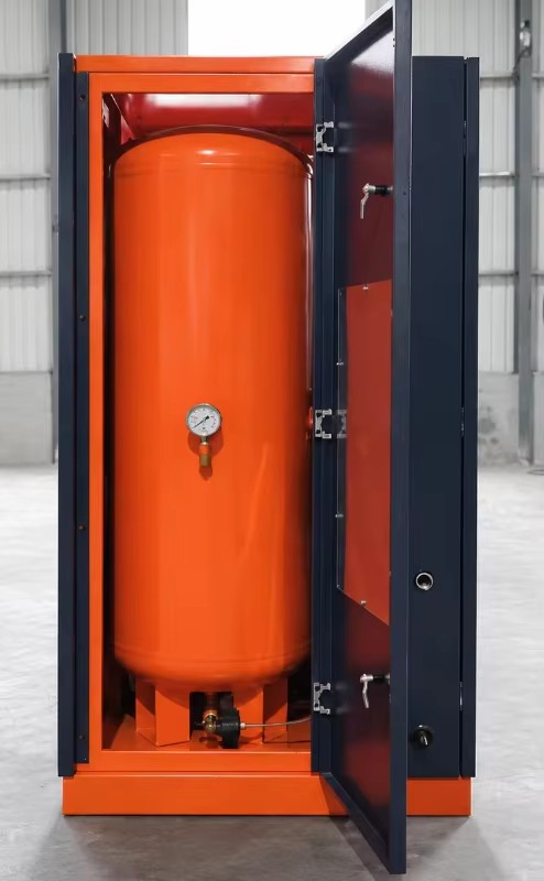 High Efficiency Micro Screw Air Compressor 4kW 10bar Energy Saving Technology Air Cooled AC Powered Engine PLC for Factory Use