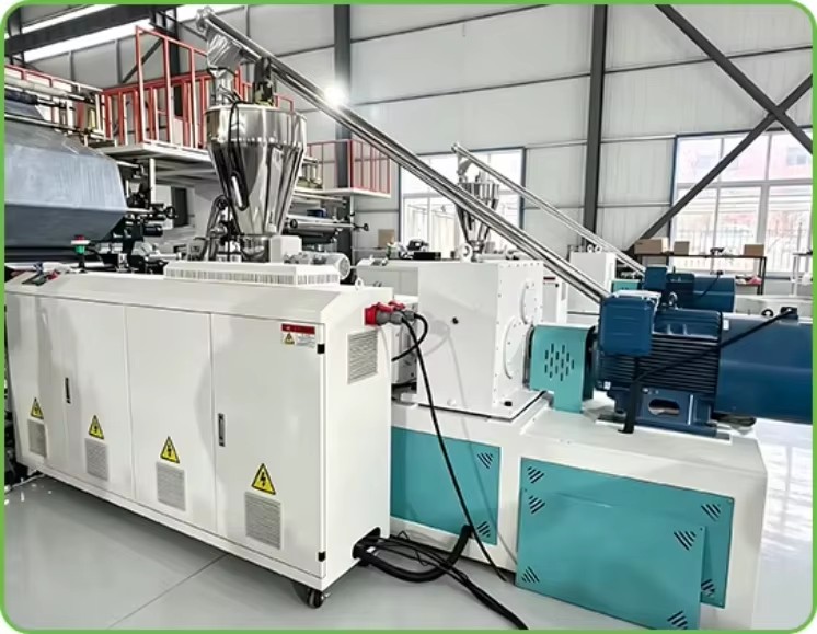 New PVC Marble Sheet & Plate Production Twin Screw Extrusion Line PLC Controlled Energy Saving Plastic Machine