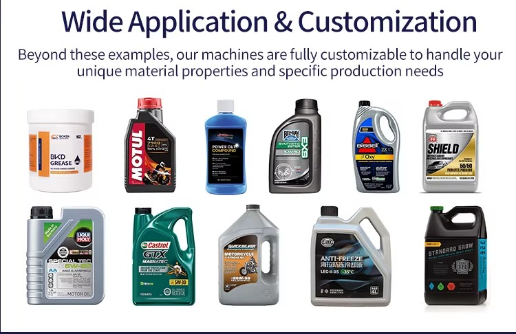 Automatic Gear Oil Filling Machine Multi-nozzle Chemical Oil Thick Liquid Filling Machine