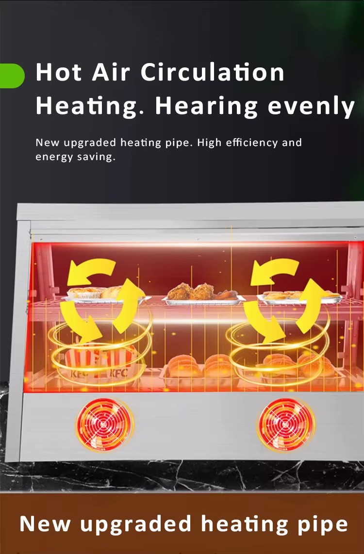 Energy-Saving Warming & Holding Equipment 1-Year Warranty Food Insulation Display Cabinet