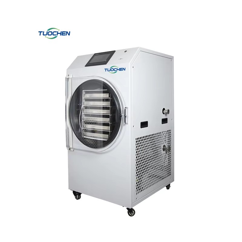 Industrial Home Freeze Dryer 10Kg Capacity Automatic Energy Saving CE Certified Pump Equipped Food Processing Fruit Vegetable