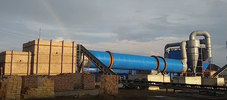 High Efficiency Energy Saving Drum Rotary Dryer Equipment for Food Processing with PLC and Engine