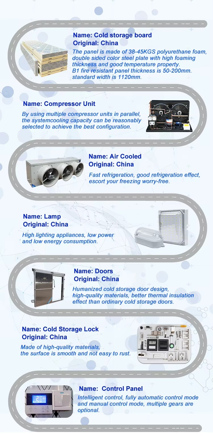 Energy Saving Freezing Chamber Air Cooled System Large Cold Room Storage Cold Room Refrigeration Unit