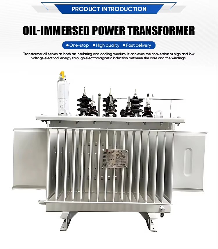 Three Phase 10kV Step Down Outdoor Oil Immersed Distribution Transformer for Urban Power Grid Substation Equipment