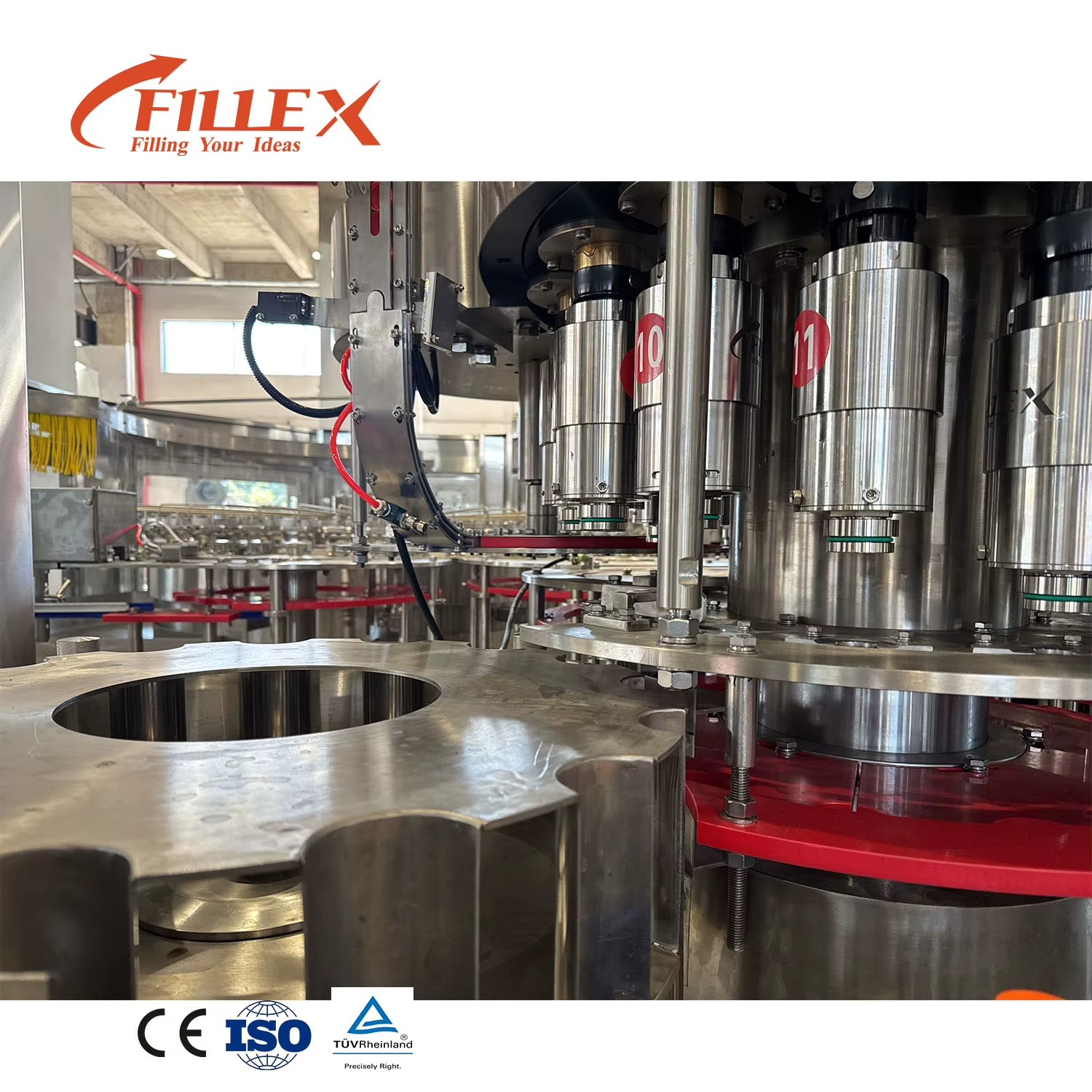 Fully Automatic Electric Glass Bottle Filling Capping Labeling and Packing
