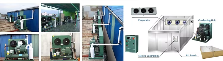 KUB-12G SC12G 1/3HP Energy Saving Refrigeration Compressor R134A Condensing Unit 220V Small Condensing Unit