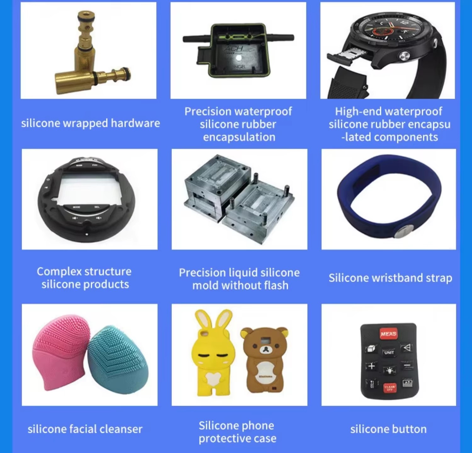 Silicone Plug Rubber Anti-Collision Nail High Temp Durable Clear for Electrical Box Appliance Base Hole OEM Custom