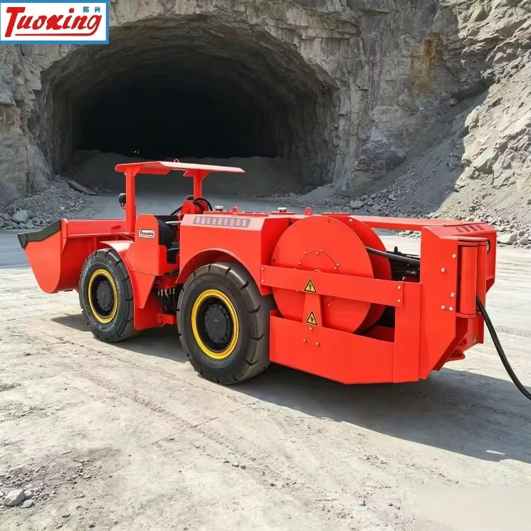 Tuoxing TC-0.75E Battery Electric Scooptram 0.75m Bucket Volume Energy Saving 50% Ventilation Reduction for Underground Mining