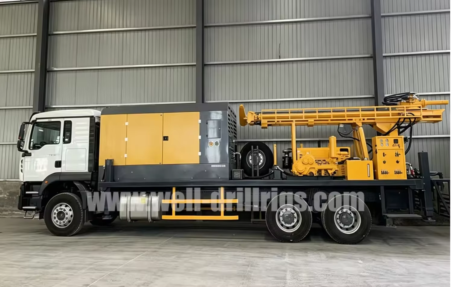 High Quality Customizable ZDT600 Truck Well Drilling Rig With Built-in Air Compressor for Hard Stone Water Well Drilling
