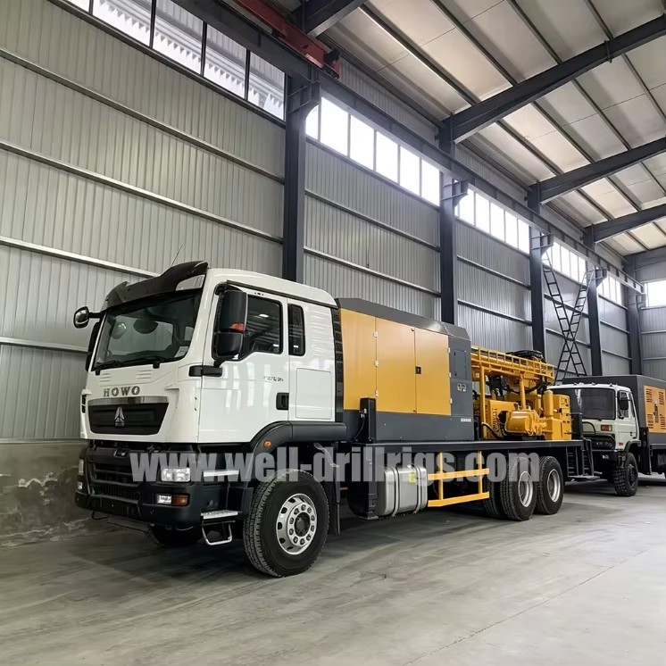 High Quality Customizable ZDT600 Truck Well Drilling Rig With Built-in Air Compressor for Hard Stone Water Well Drilling