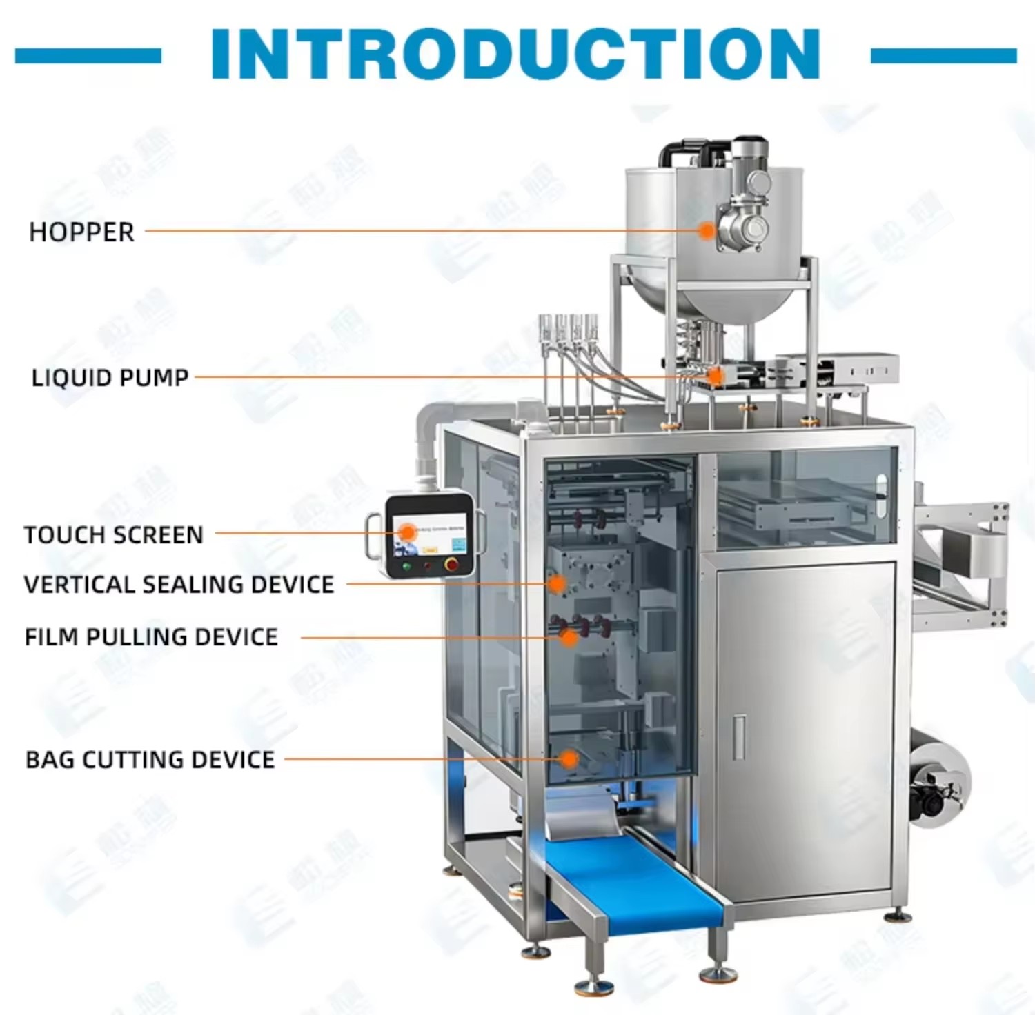 Automatic Multi-track Vertical Special Shape Sachet Packing Machine Essential Oil Sunscreen Cream Packaging Machine