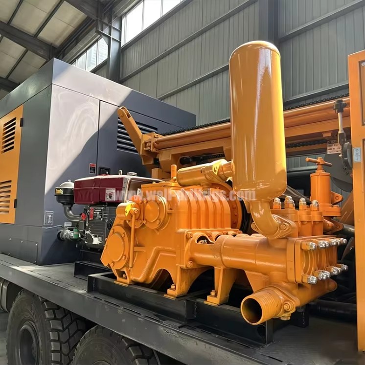 High Power Hydraulic Pneumatic ZDT1200 Vehicle Mounted Drilling Rig for 1200m Deep Rock Formation Drilling