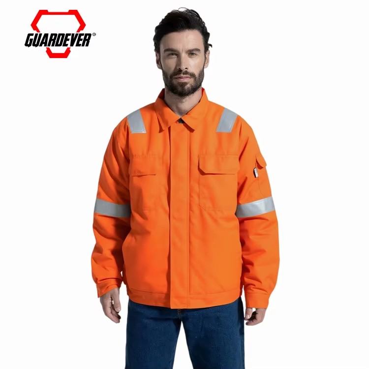 GUARDEVER Fire Resistant Nomex Fireproof Oil Field Winter Fire Proof Safety Jacket