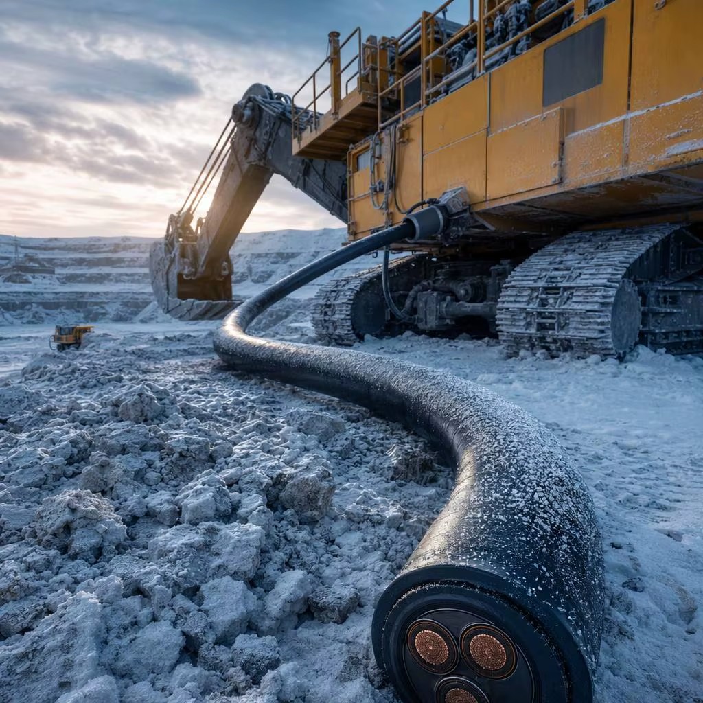 Arctic Grade KGE HL Mining Cable 6kV 10kV High Voltage Rubber Shielded Power Lead Minus 60C Cold Resistant Mine