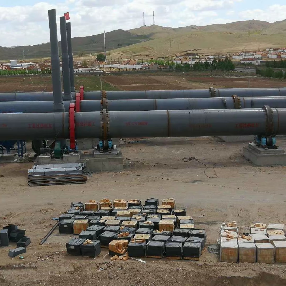 HK-2.2*35m 60-100TPD Energy Saving High Temp Rotary Kiln with Gear for Iron Ore Roasting Construction Equipment