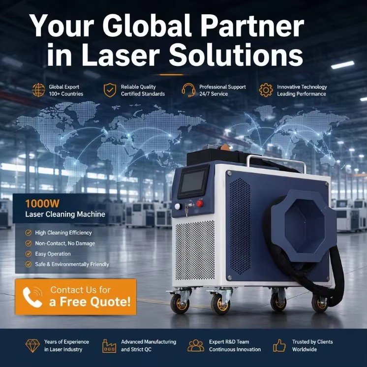 Pulse Air-cooled GT-1000 1000W Handheld Laser Cleaning Machine - Portable Industrial Rust & Paint Remover