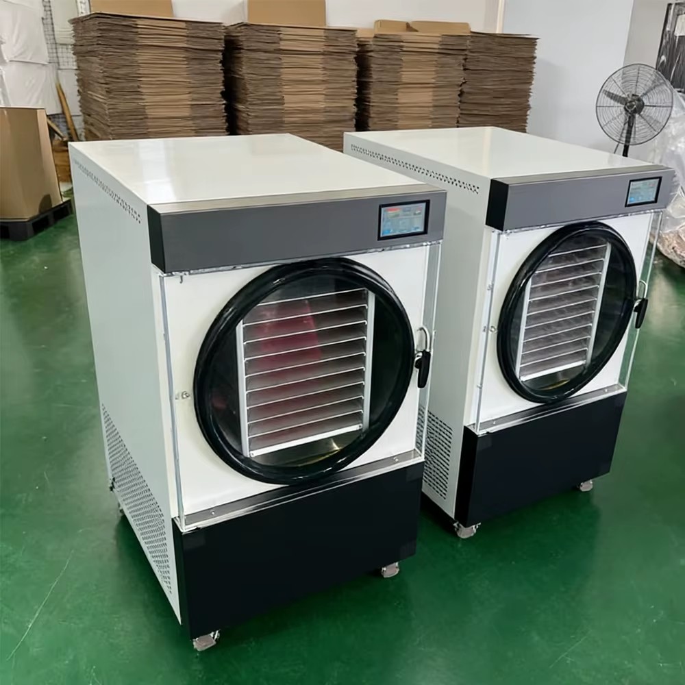 Stainless Steel Electric Heating 220V 1000W High Productivity Energy Saving Home Vacuum Freeze Dryer Drying Food Processing