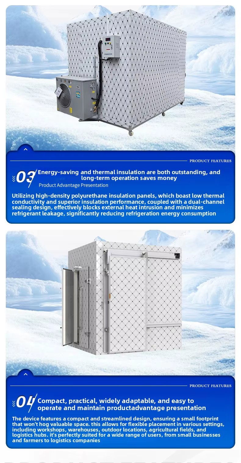 Complete Equipment Cold Storage Rooms Photovoltaic Energy-saving Design Accurate Temperature Control Low Maintenance Cost