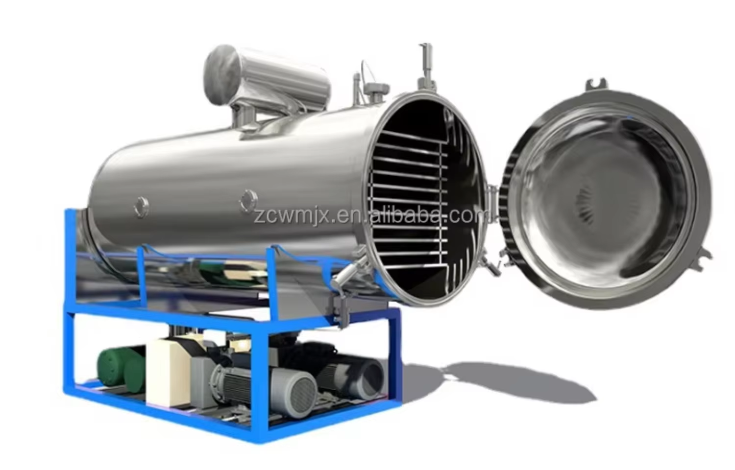 Industrial Food Grade Multiple Capacity PLC Control Vacuum Freeze Dryer for Food Fruit Vegetable Pet Food