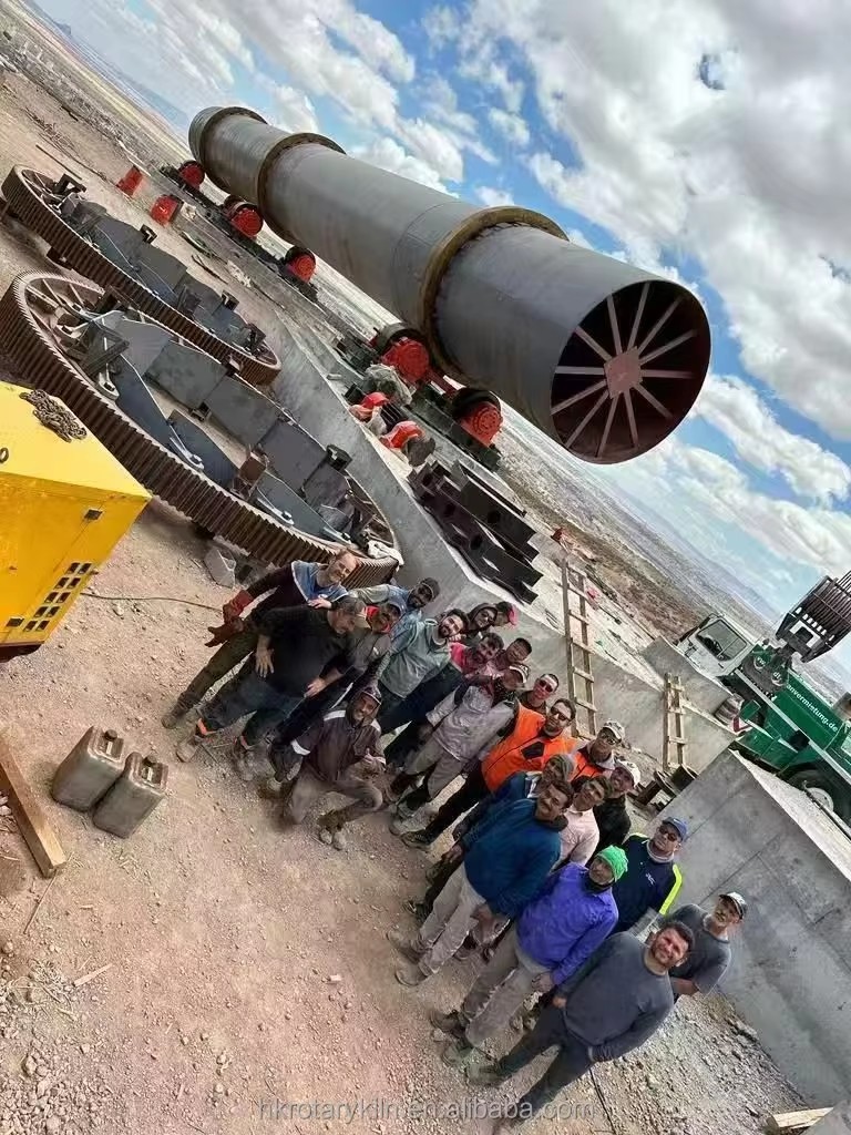 New HK Heavy Industry HK-15TPD Energy-Saving Rotary Kiln for Limestone Dolomite Calcining 90000W 380V High Thermal Efficiency