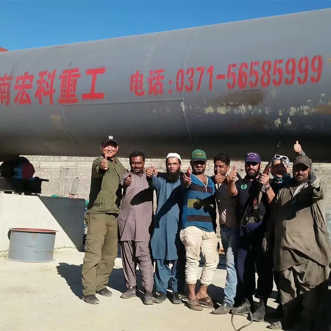 New HK Heavy Industry HK-15TPD Energy-Saving Rotary Kiln for Limestone Dolomite Calcining 90000W 380V High Thermal Efficiency