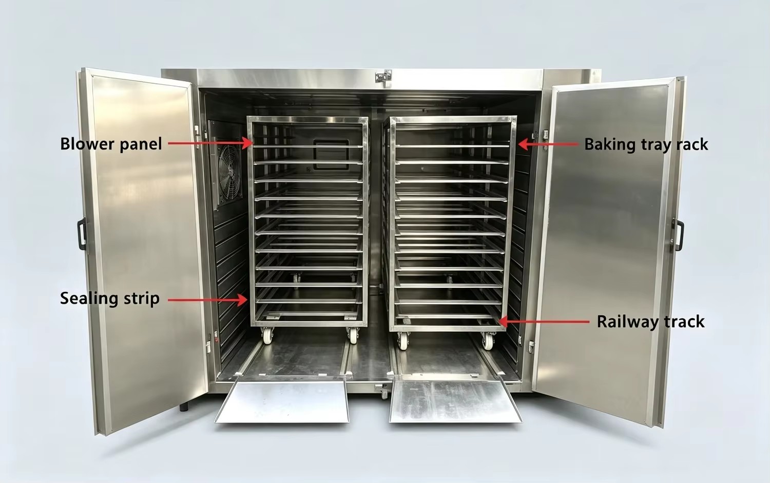 Industrial Food Dryer Dehydrator Drying Machine-Energy Saving Low Noise High for Fruit Vegetable Herbs Meat Processing