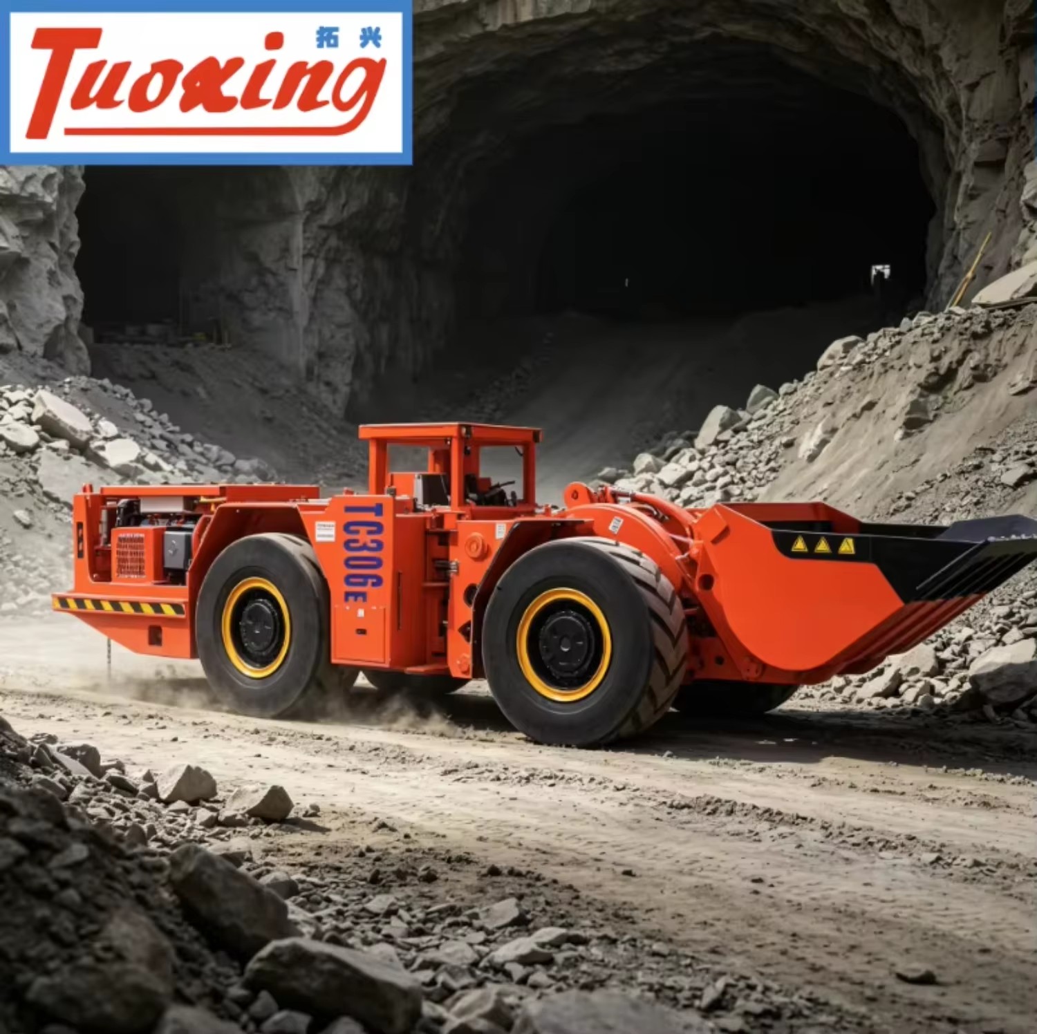 Tuoxing TC-306E Electric Underground LHD Chargeuse 3m Bucket 90kW Power Energy Saving 150kN 1 Year Warranty 18.5 Ton