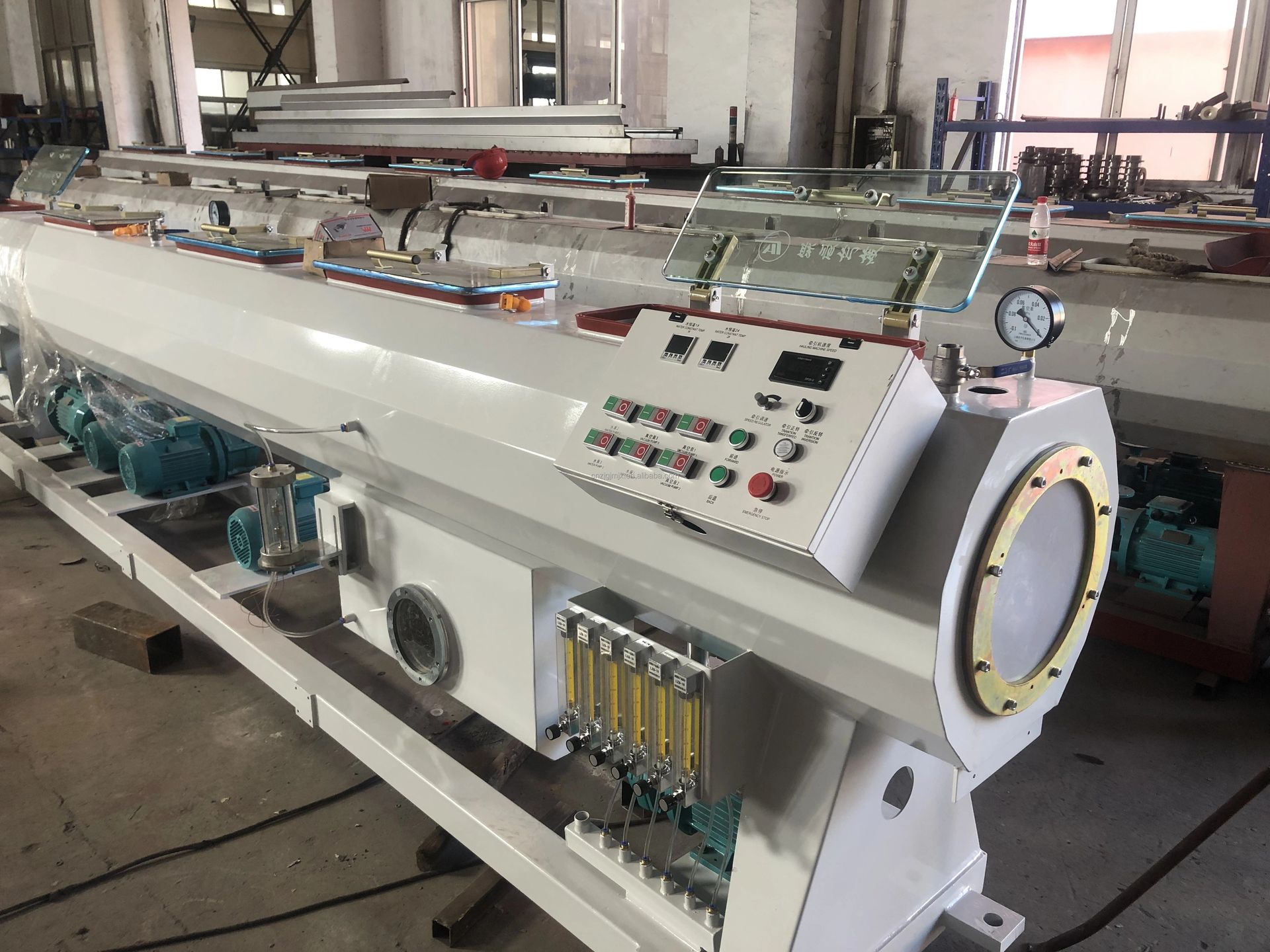JUMU 380V 50HZ Single Screw High Productivity Large Diameter HDPE PP Pipe Extrusion Making Machine
