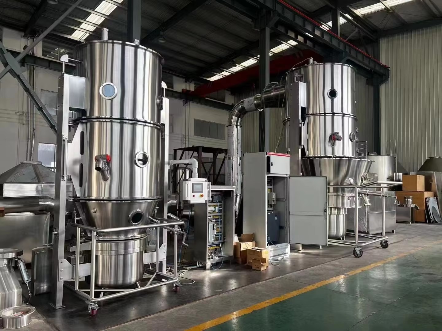 Wide Application Fluidized Bed Drying Equipment for Chemical Powder Detergent Powder Granule Drying