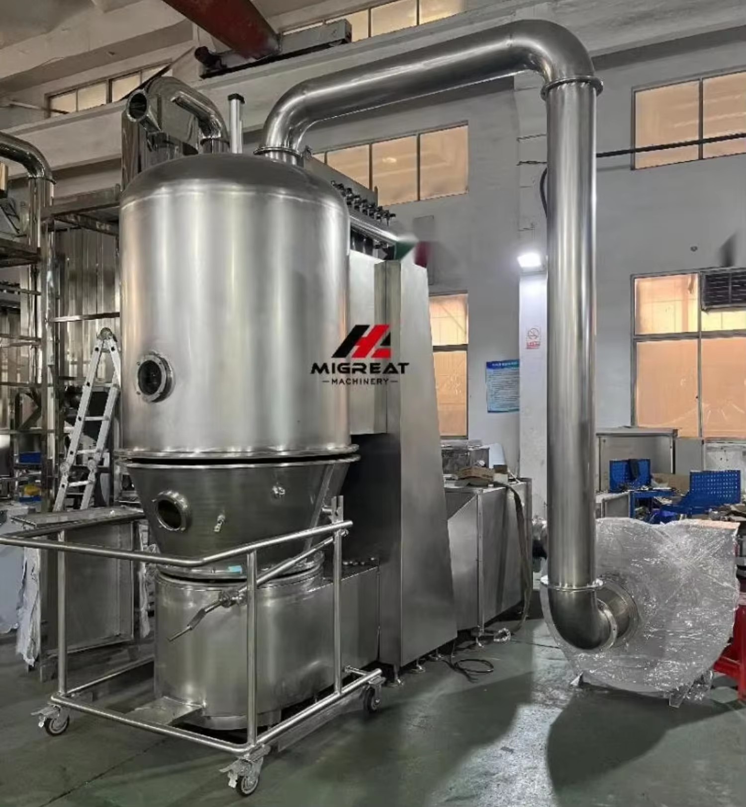 Wide Application Fluidized Bed Drying Equipment for Chemical Powder Detergent Powder Granule Drying