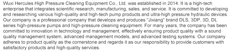 Manufacturer's Direct Selling High-pressure Reciprocating Pump Oilfield Water Injection Plunger Pump DLS350