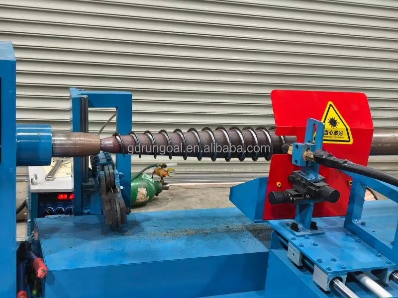 Custom Adjustable Thread Metal Spiral Welding Ground Screw Machine for House Foundations Solar Station