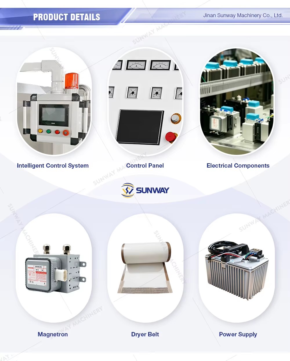 Tunnel-type Mixed Grains Microwave Drying Oven Machine Equipment Line Price