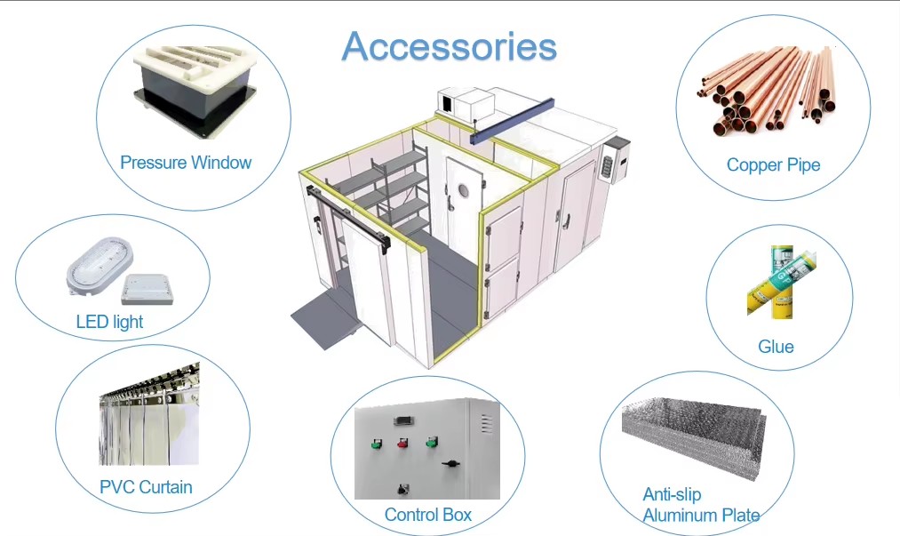 Easy Installation Medium Size Cool Freezing Refrigeration Cold Storage Equipment Vegetables Cold Storage Room