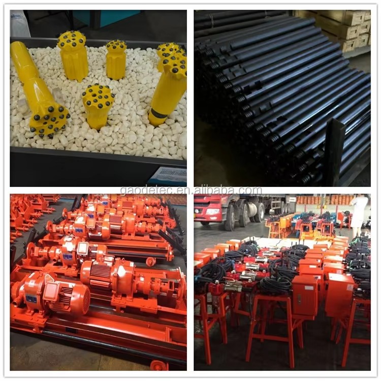 Portable Mini Pneumatic Drive Rock Mine Drilling Rigs