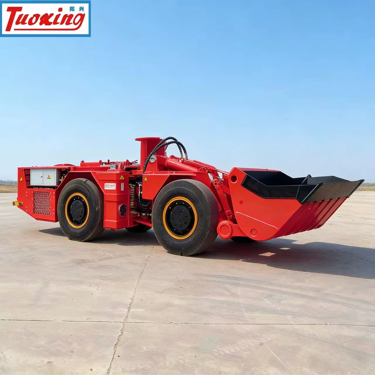 Tuoxing TC-200E 2m LHD Loader 13t Machine Weight 75kw Power Energy Saving Narrow Vein Mining Equipment Electric Scooptram