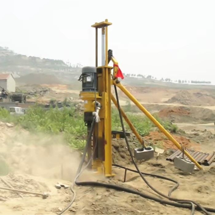 30m mine usage drilling equipment borehole drilling rig machine with compressor