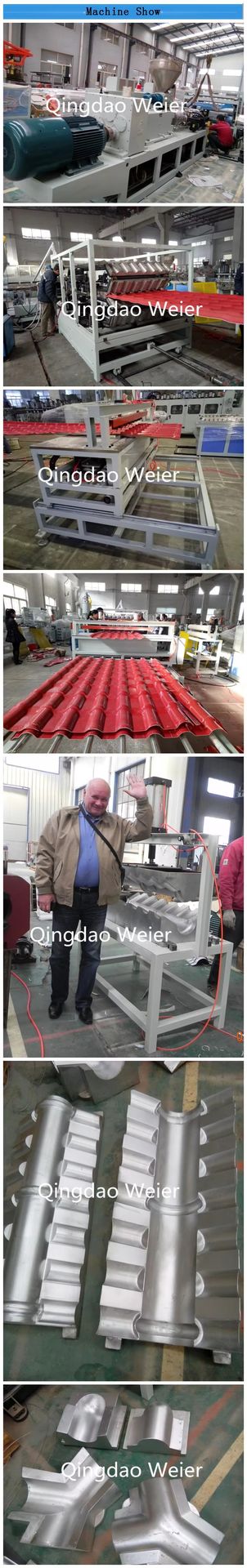 Pvc Upvc Plastic Corrugated Roofing Sheet Extrusion Line Wave Roof Tile Making Manufacturing Machine Production Equipment