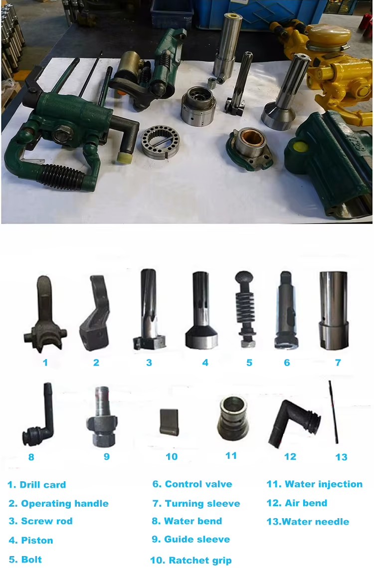 Machinery Y9A Hammer Gold Mining Equipment New Construction Core Application Ore Rotary Drilling Rig YT27 YT28 YO18 Drilling