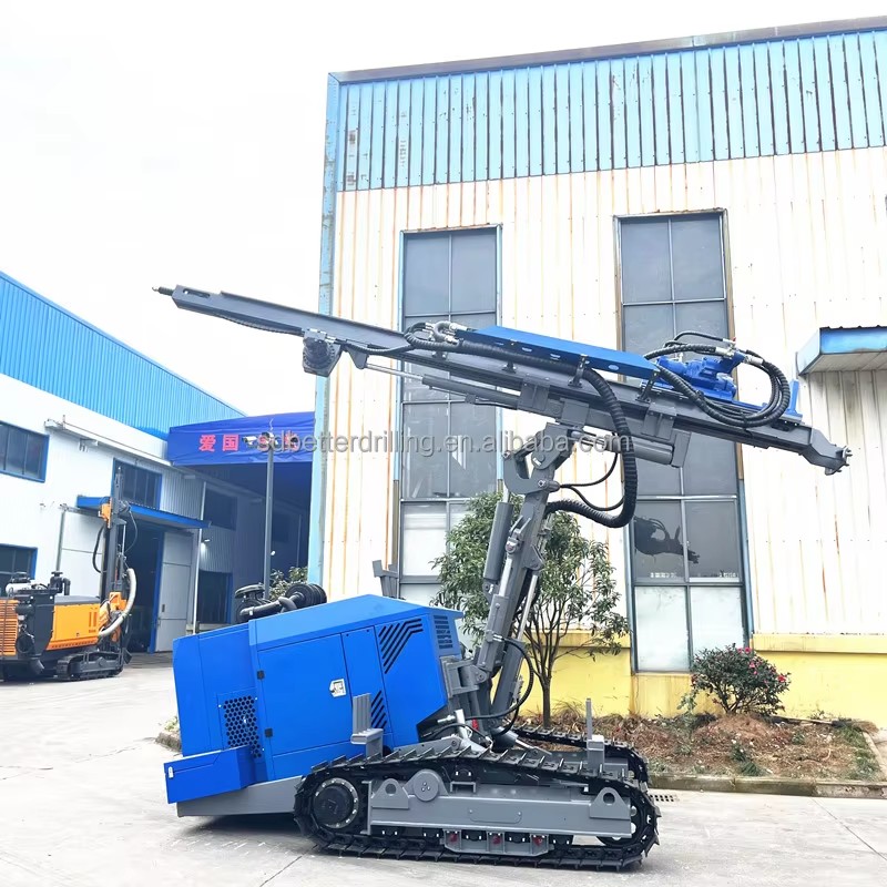 Blasthole Mine Drilling Rig Dth Rock Drill Machine Crawler Mounted Drill Rig Blasting