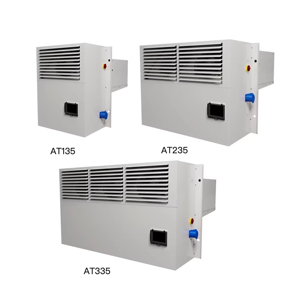 Energy Saving Cold Room Equipment -20C +10C 1550w 21.1kW Wall-Mounted Refrigeration Condensing Unit PLC Control Hot Gas Defrost
