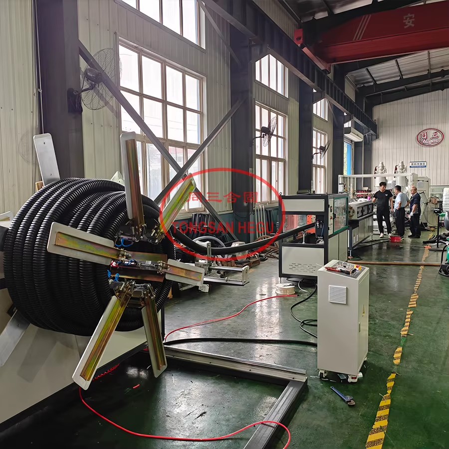 ID32mm-OD110mm Plastic Corrugated Pipe Machine 90mm HDPE DWC Pipe High Speed Extrusion Machine