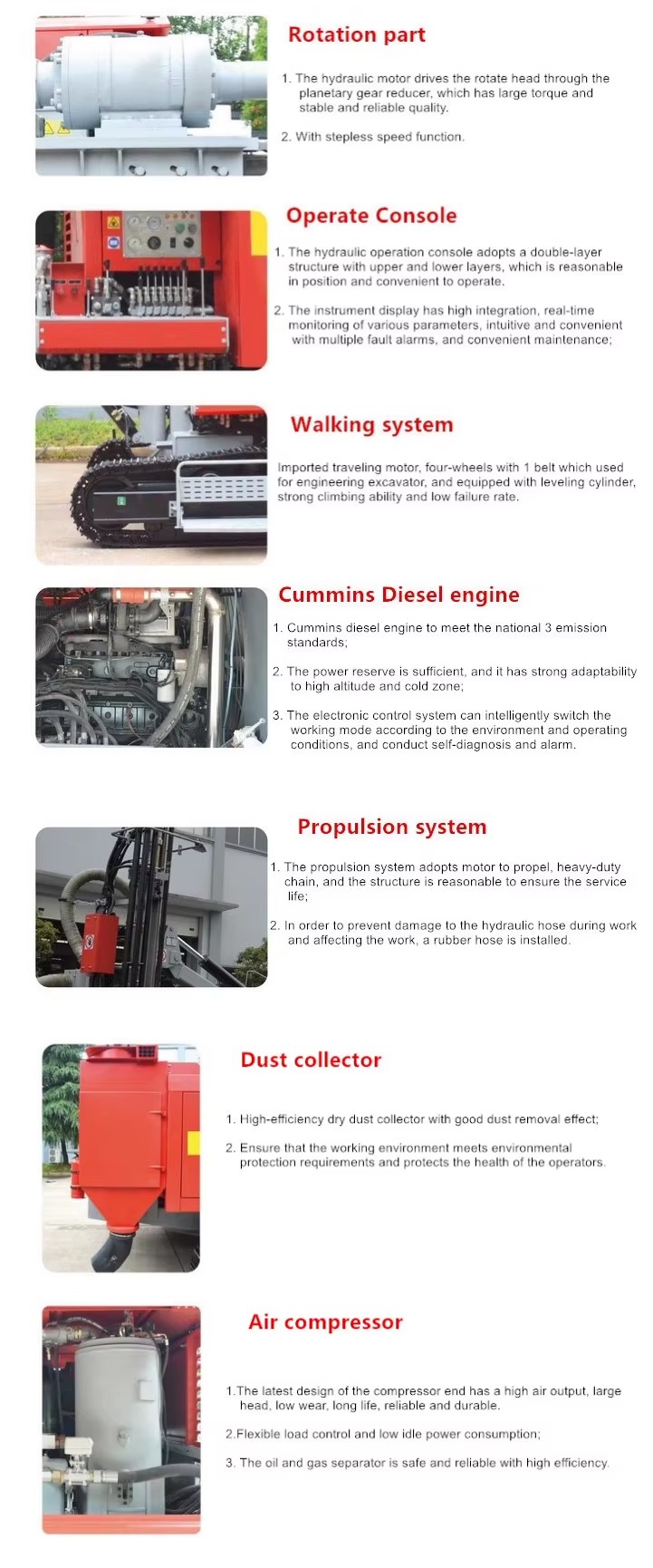 Integrated Mining Drilling Rig Mine Drilling Rig Mining Machinery Diesel Engine Drill Rig Machine