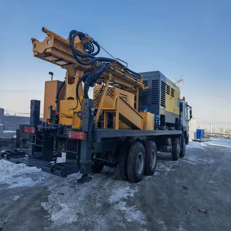 Pneumatic Hole Drilling Rig 325mm Large-Diameter Water Well & Mining Hard Rock Drilling Rig 400m Deep